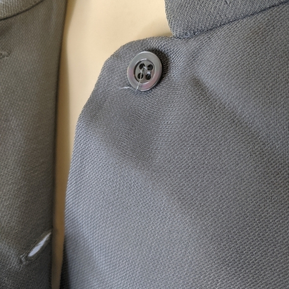 GIORGIO Armani button down blouse gray long sleeve shirt - Picture 2 of 12